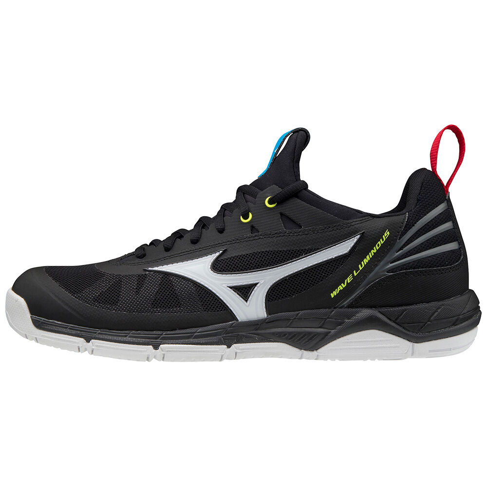 Sapatilhas Voleibol Mizuno Wave Luminous - Homem - Pretas/Branco/Amarelas - KAUEW4751